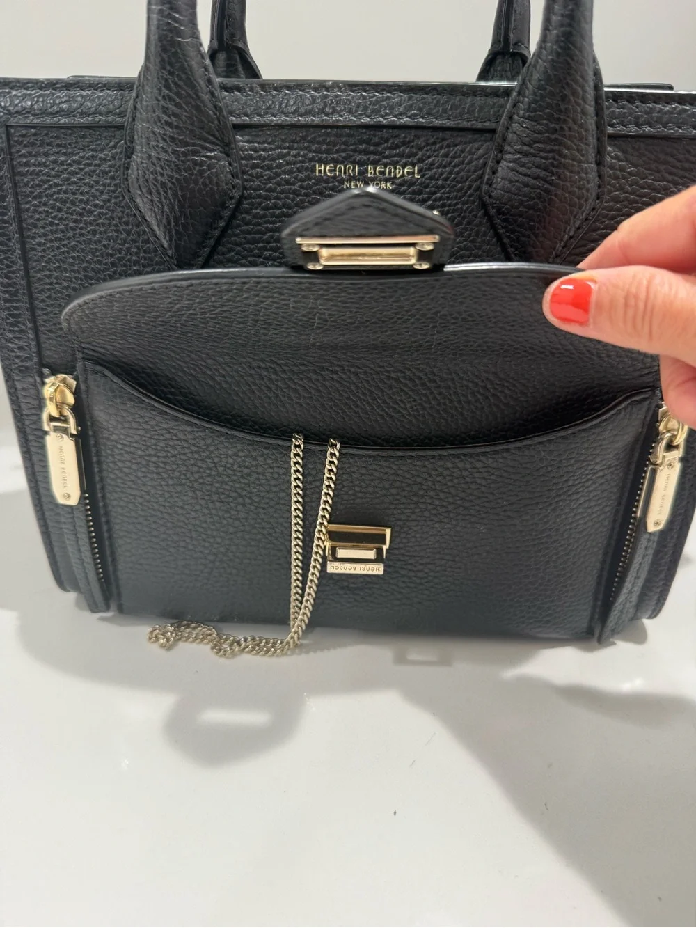 henri bendel structured pebbled
